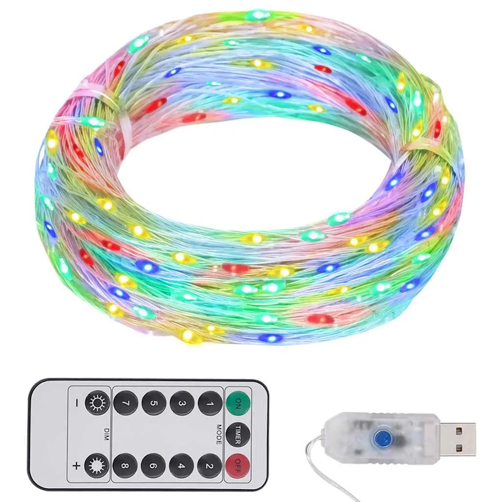 LED String 150 LEDs Multicolor 49.2 Feet Holiday Lights