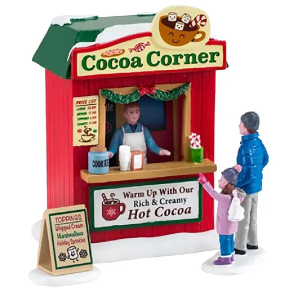 Lemax 13571 Christmas Cocoa Corner Resin Holiday Village Collectible Figurine