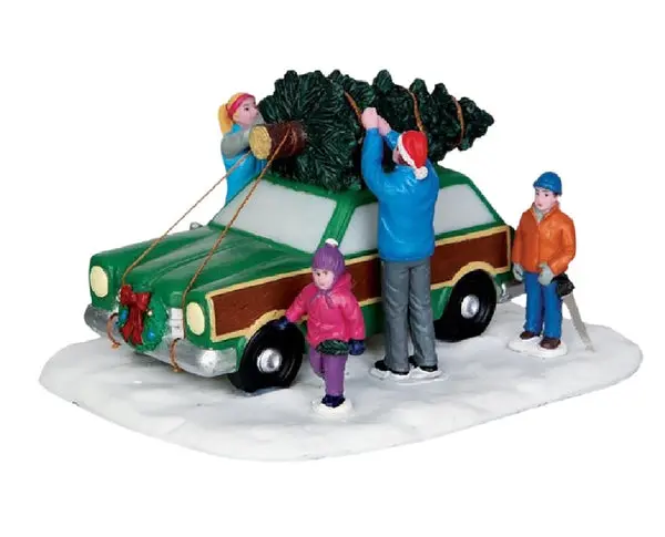 Lemax 43081 Christmas Tree Transport Porcelain Holiday Village Collectible