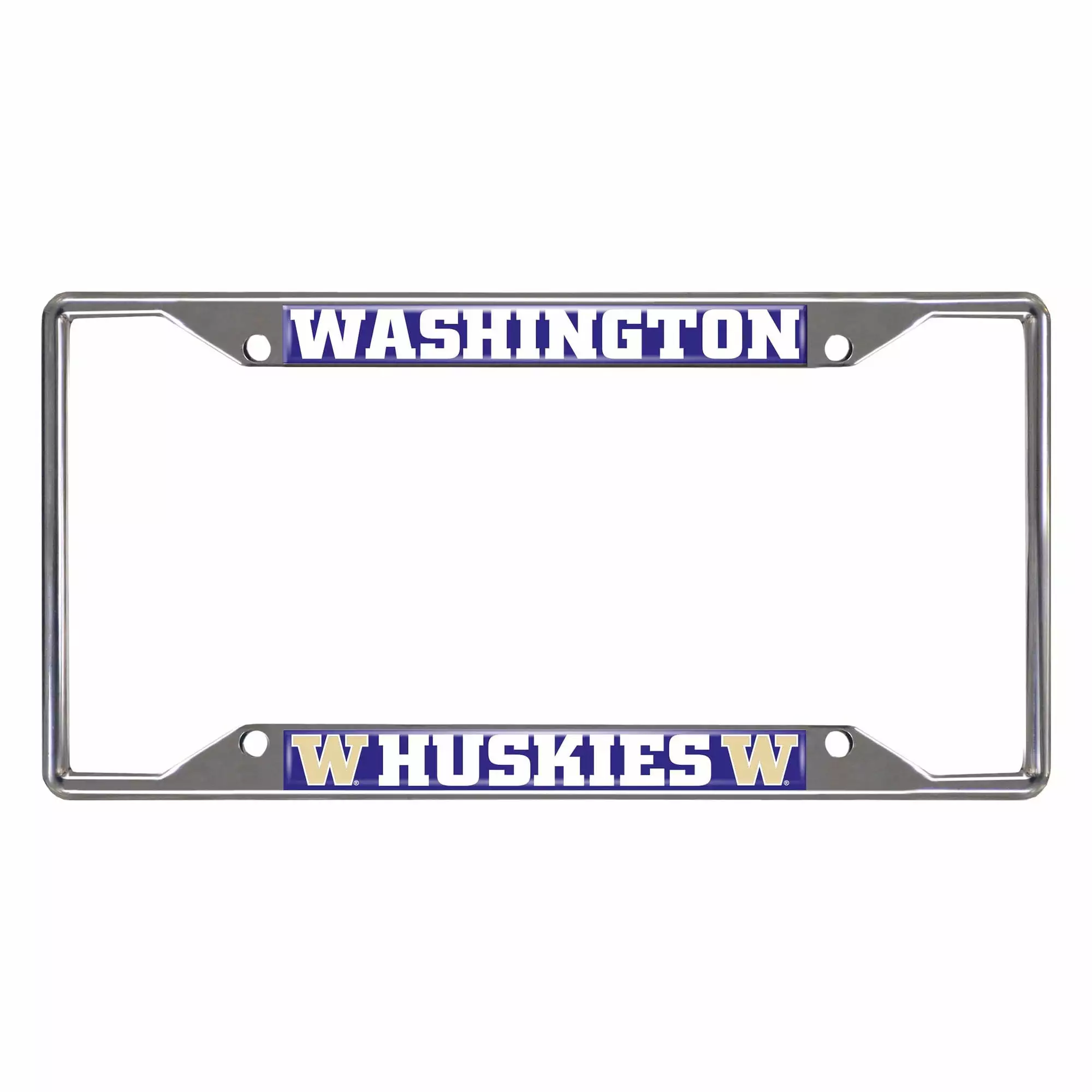 NCAA Huskies License Plate Frame 6.25x12.25 Inches Team Fan Accessory 14
