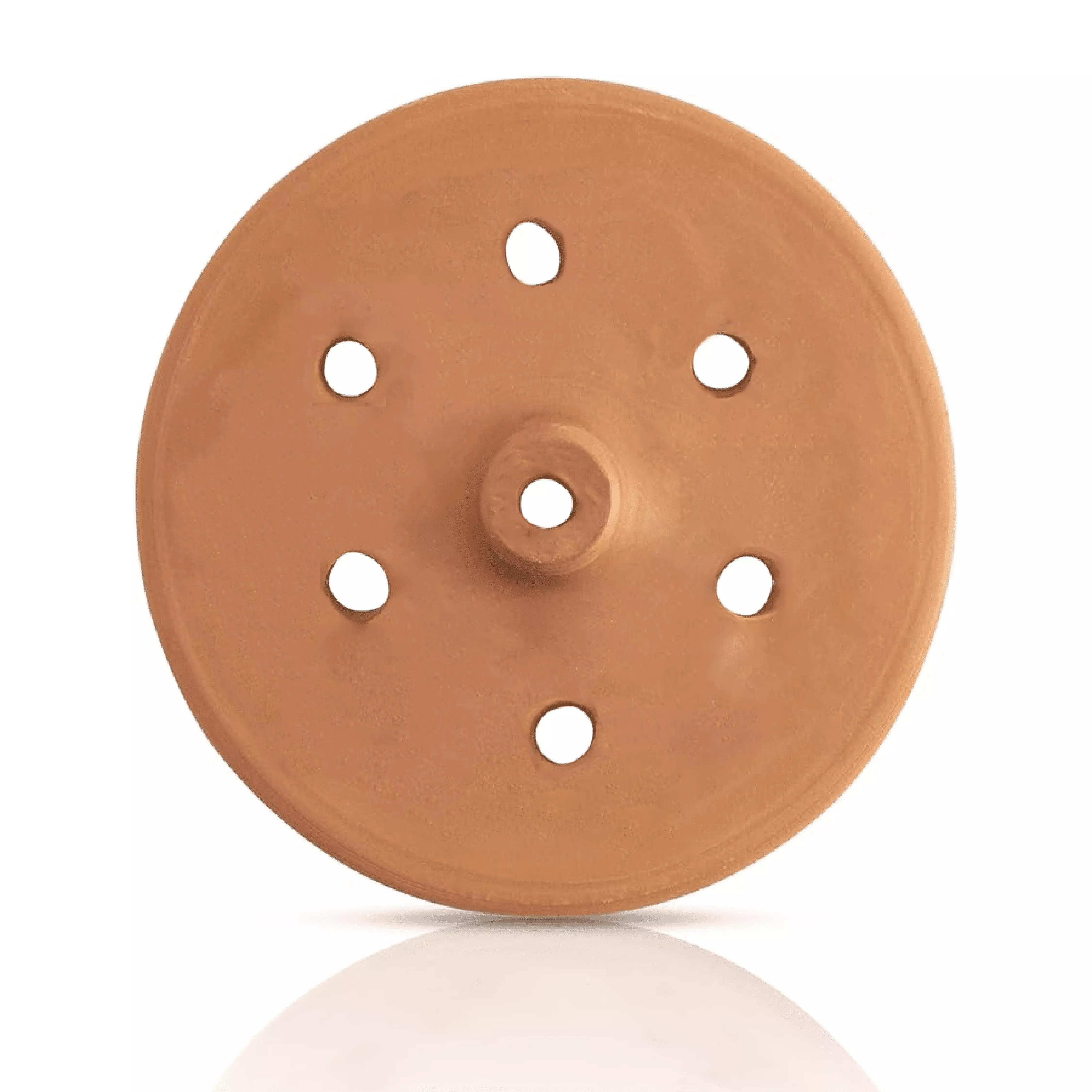 Handmade Clay Pot Dolma Lid Cover Unglazed Terracotta Grape Leaf Roll Lid Natural Earthenware Weighted Cooking Press Jumbo