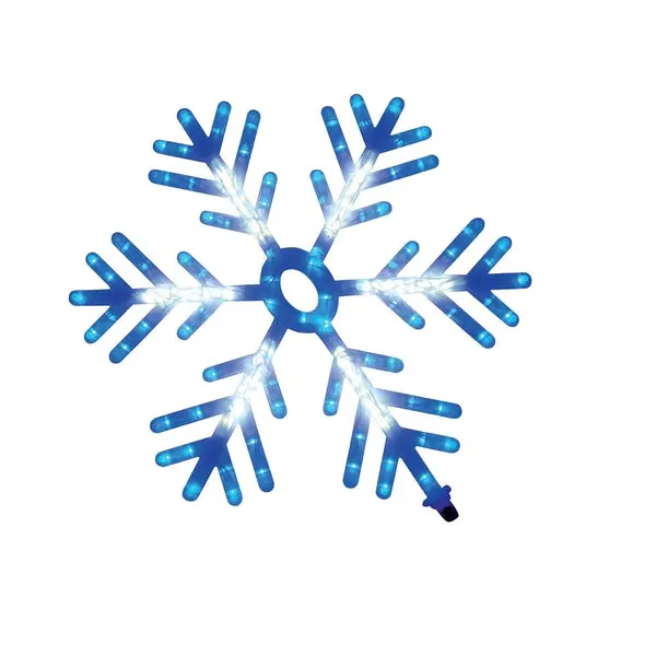 Santas Forest 60603 Blue White Christmas Snowflake Motion Decor