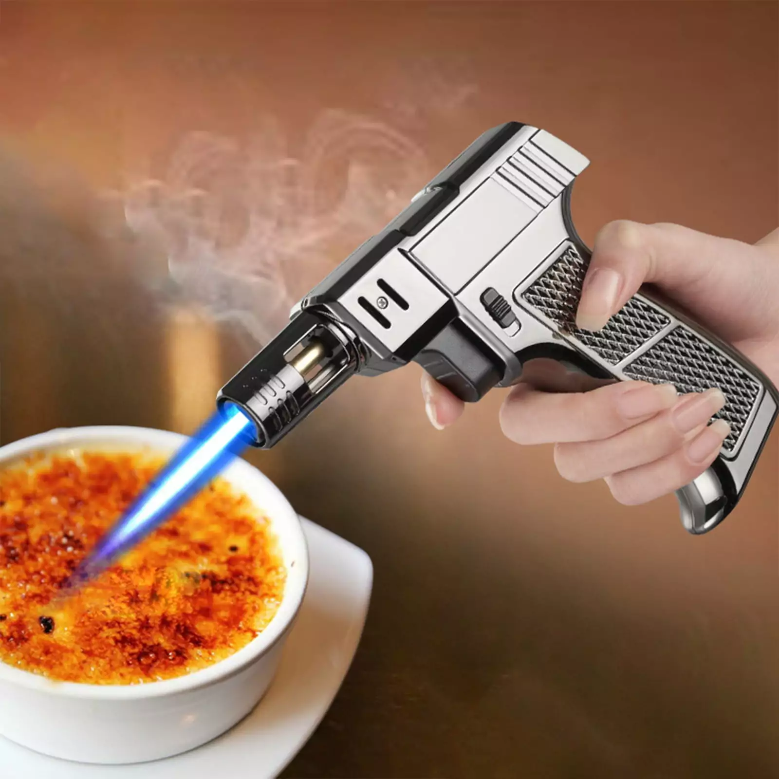 Oneshit Metal Flame Gun Welding Gas Torch Lighter Outdoor BBQ and Camping