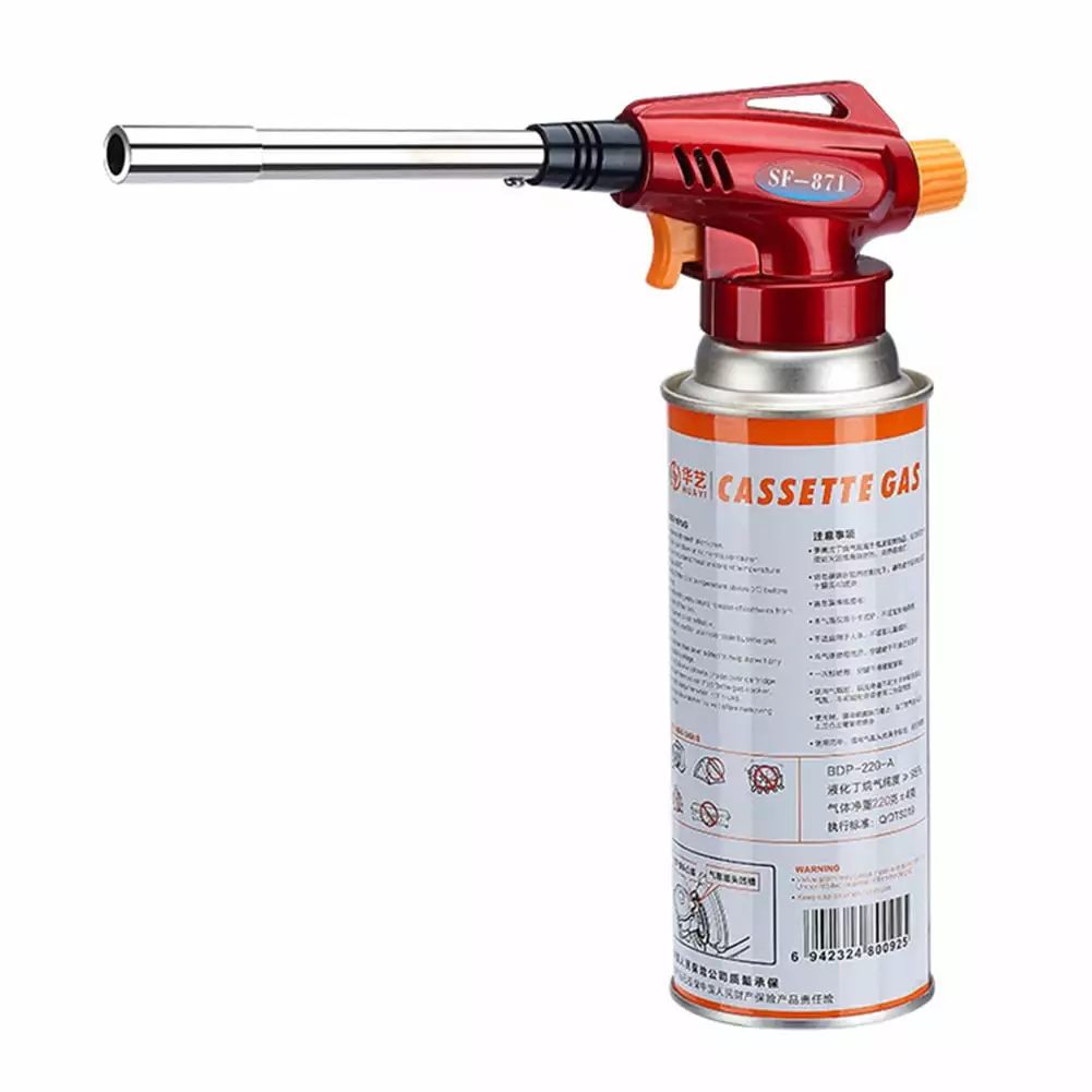 Tiyuyo Travel-friendly Adjustable Gas Torch Lighter Stainless Heating Blower BBQ