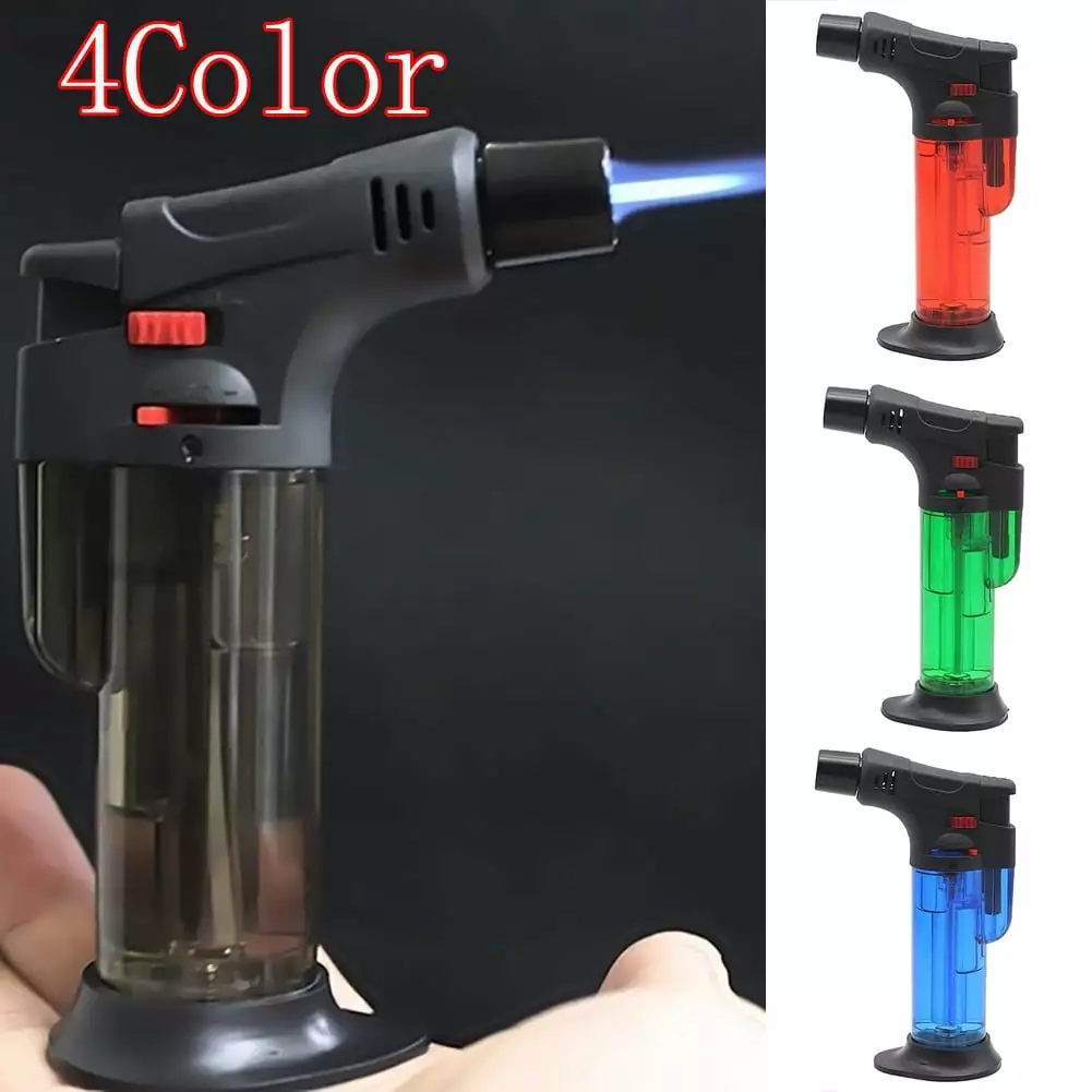 Cheers US Blow Torch Jet Lighter Windproof Flame Refillable BBQ and Kitchen Use