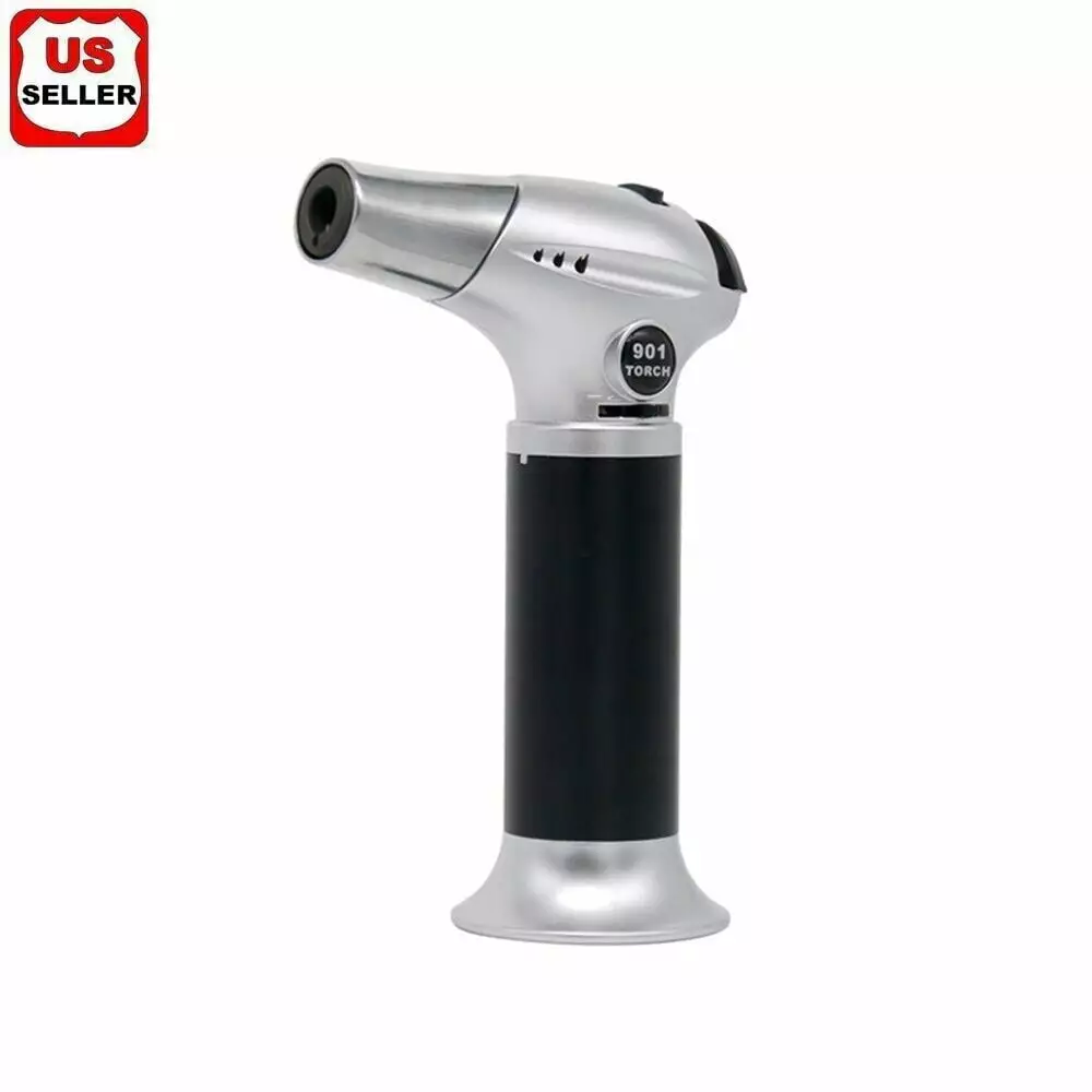 Professional Kitchen Cooking Blow Torch Adjustable Flame BBQ Baking and Creme Brulee