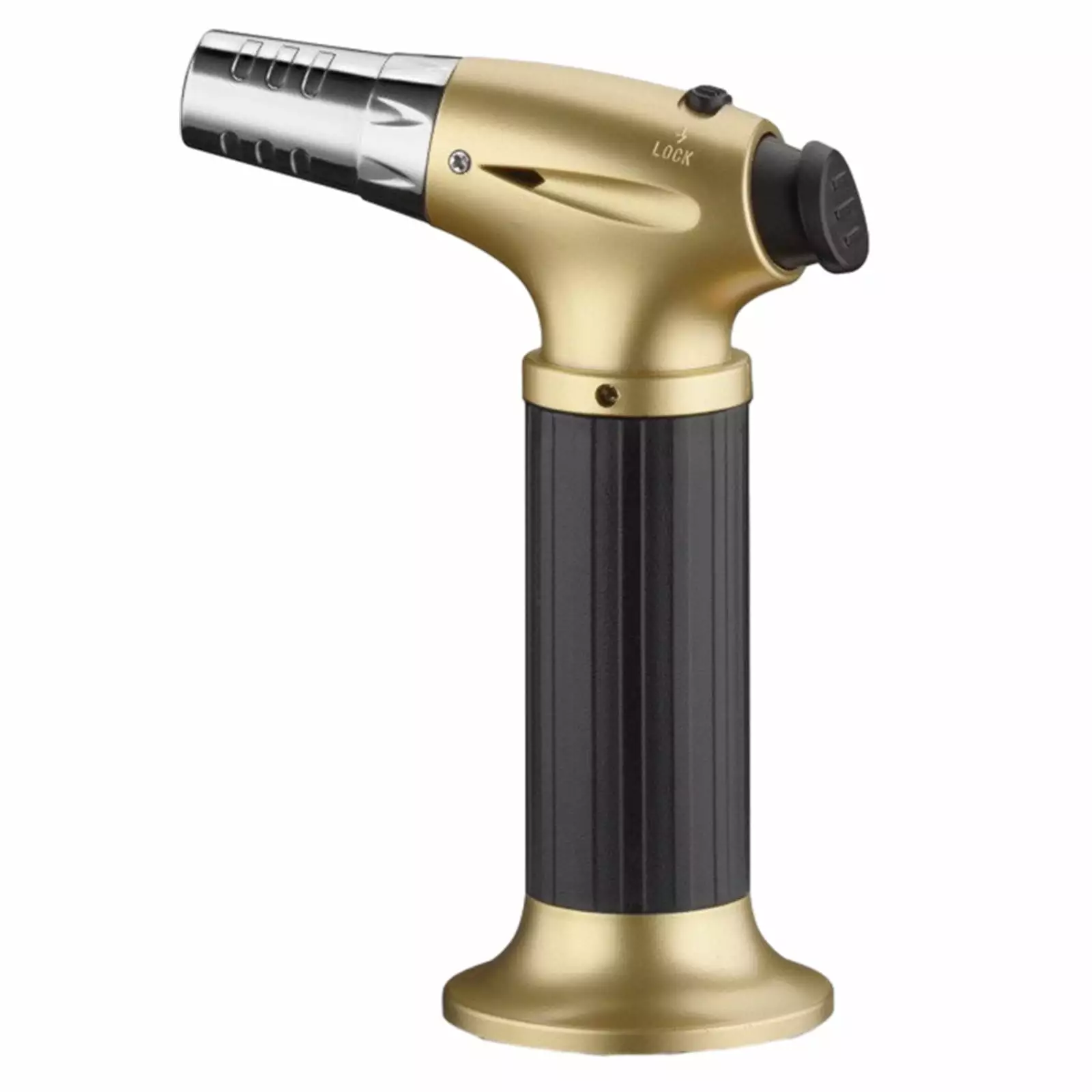 RKZDSR Refillable Butane Torch Lighter Adjustable Flame Kitchen Cooking and Culinary Use Shown