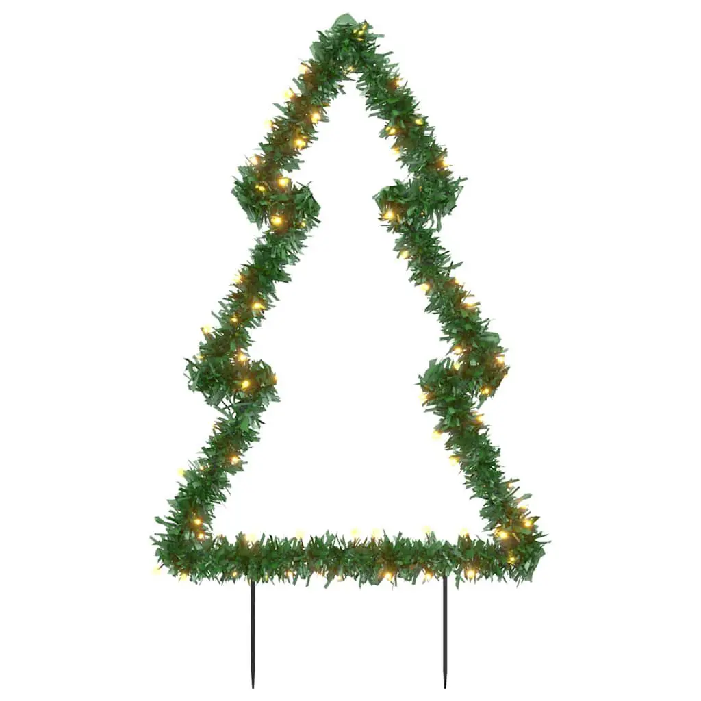 Christmas Light Decoration Spikes Tree 80 LEDs 23.6 Inch Holiday Decor