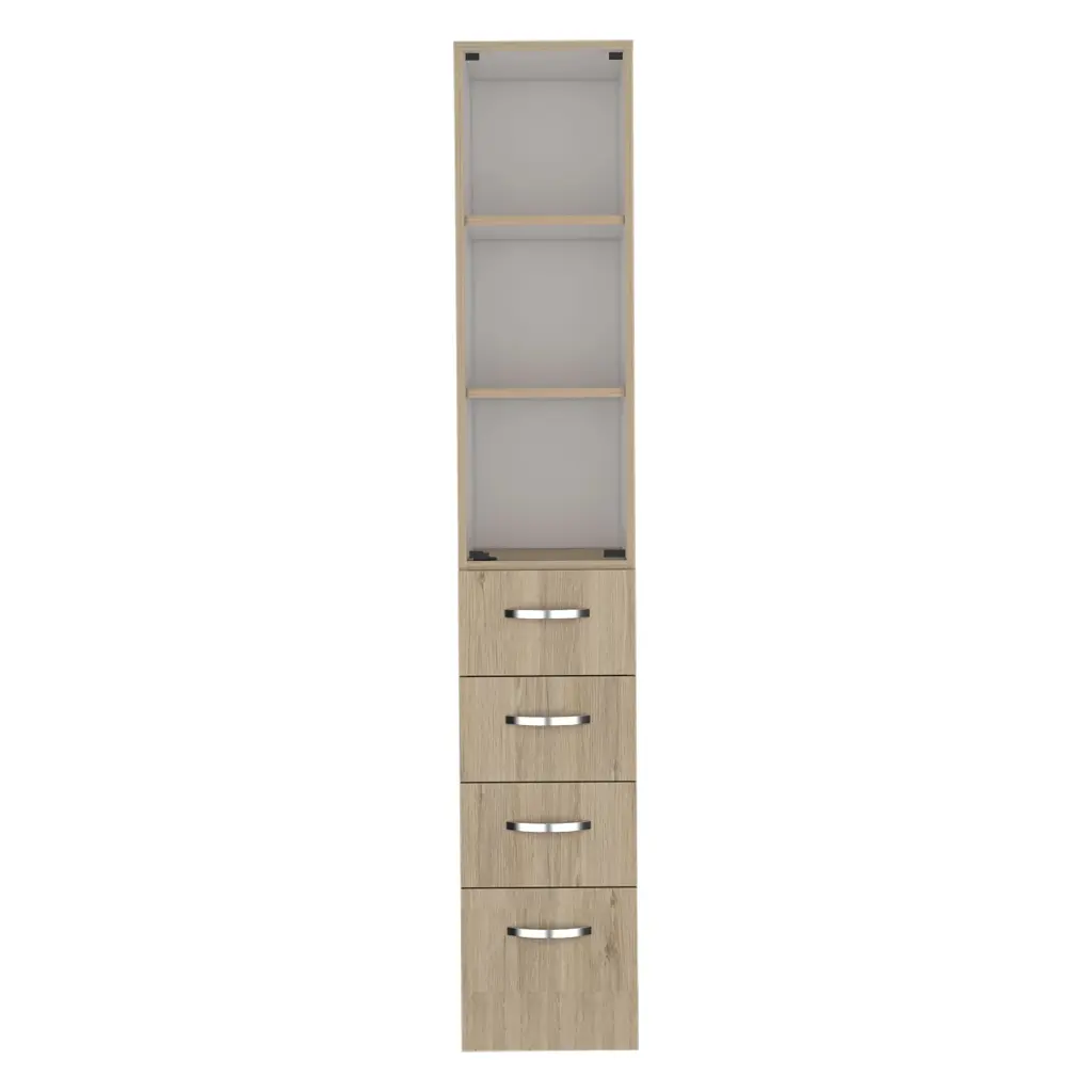 Linen Cabinet Epic Bathroom Light Pine White Multicolor Storage treevol furniture