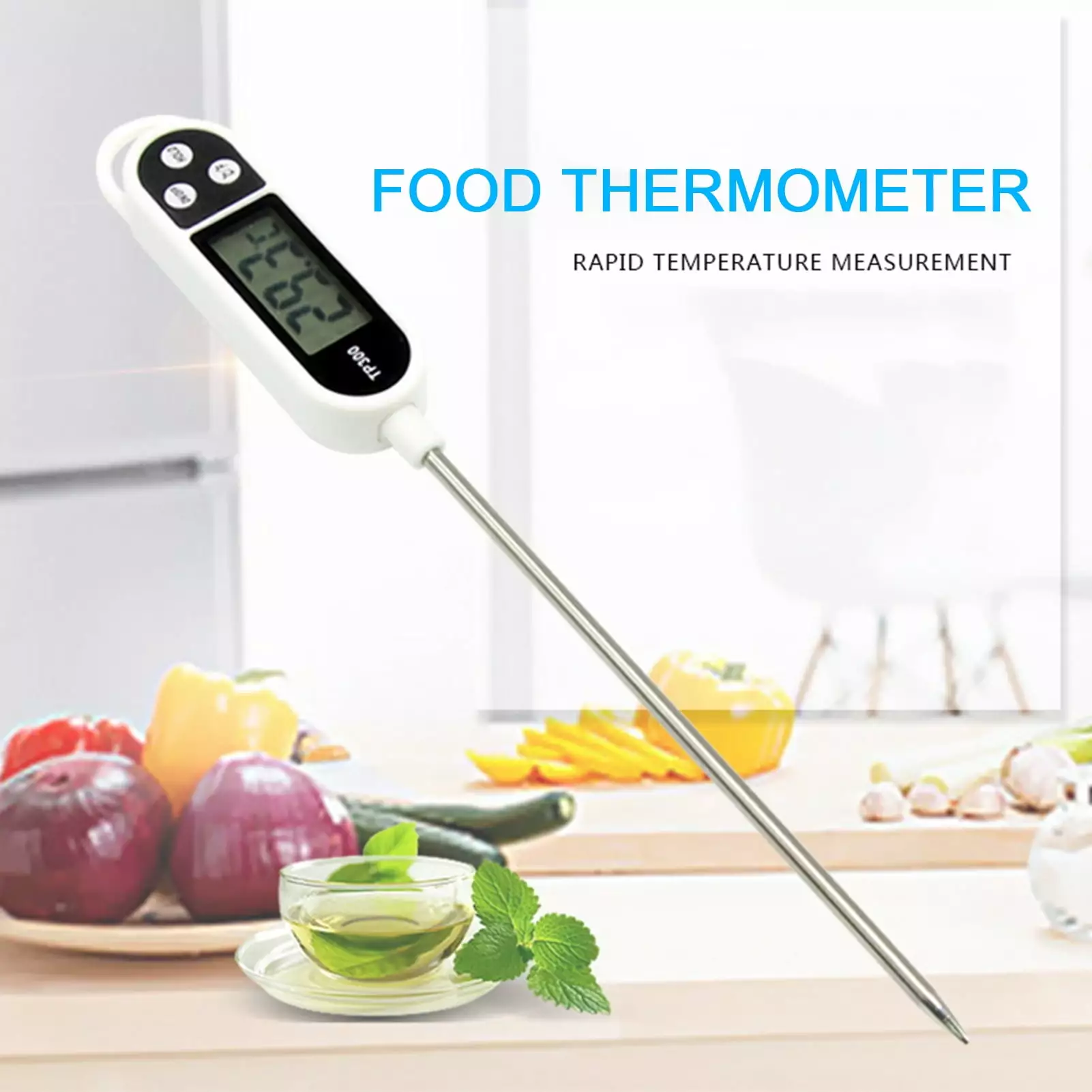Digital Water Thermometer Liquid Digital Instant Read Meat Thermometer Kitchen Cooking Food Candy Thermometer Oil Deep Fry...