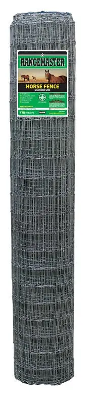Rangemaster 6793 Horse Fence, 2 x 4 Stay Spacing, 100 ft L, 60 H, Galvanized