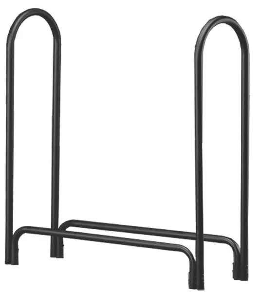 Hy-C SLRM Half-Face Cord Log Rack Black Firewood Organization