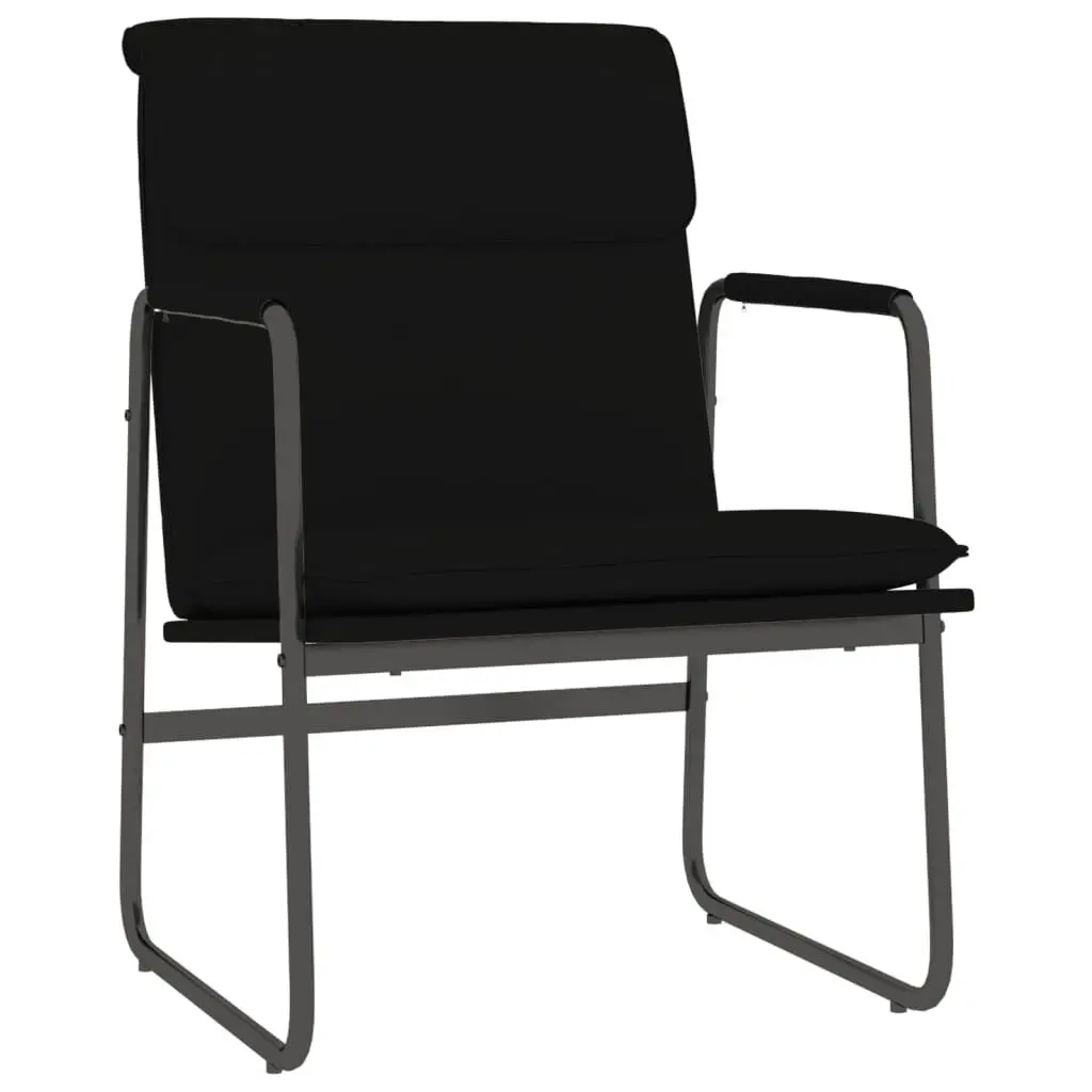 Lounge Chair Black 21.7x25.2x31.5 Inches Faux Leather Recliner