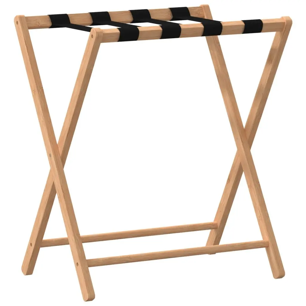 Luggage Rack 27x15x22.8 Bamboo Foldable Travel Storage Stand