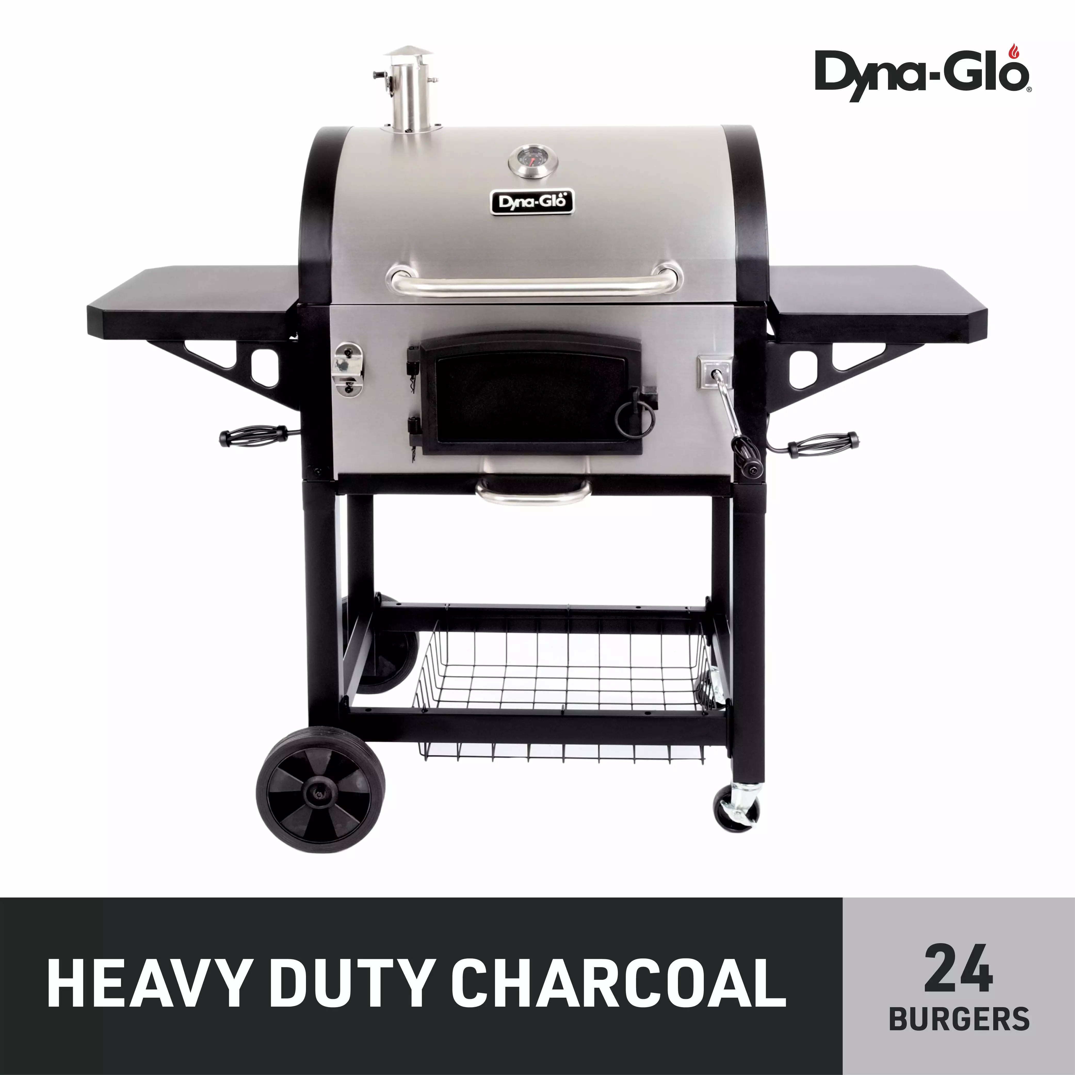 Dyna-Glo Large Luxury Charcoal Grill Heavy-Duty Outdoor Cooking Barbecue
