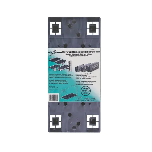 Gibraltar PLMB06AM Universal Plastic Mailbox Mounting Board Easy Installation