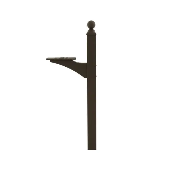 Gibraltar Mailboxes LP000BZAM Landover Mailbox Post Bronze Aluminum/Steel