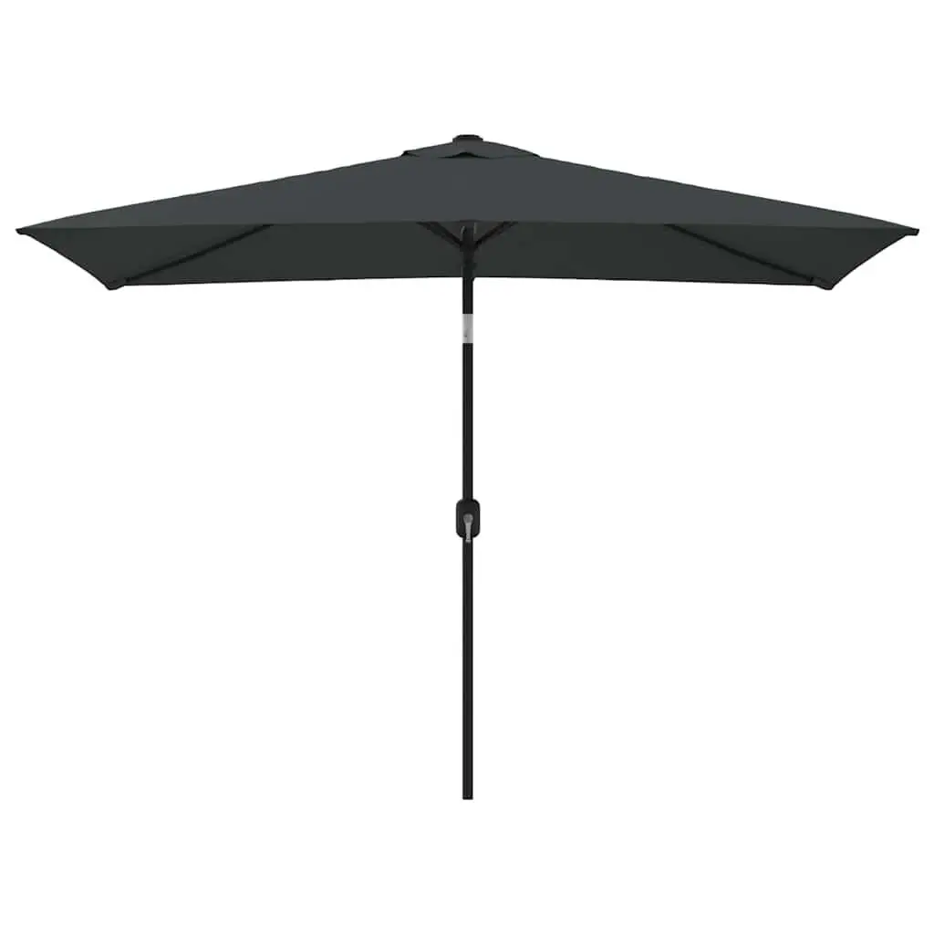 118.1x78.7 Inch Garden Parasol Metal Pole Anthracite Outdoor Sun Shade