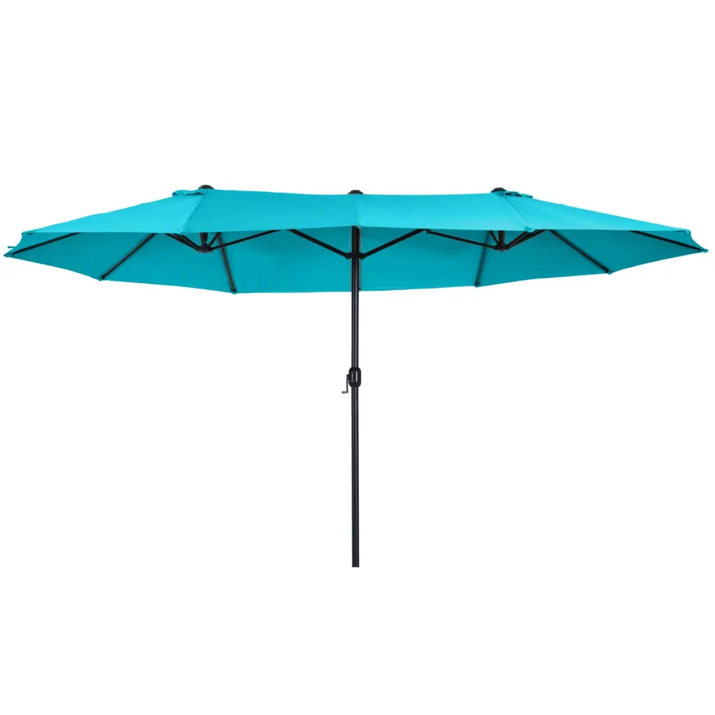 Outsunny Extra Large 15Ft Double Sided Patio Umbrella Outdoor Market Umbrella aosom business