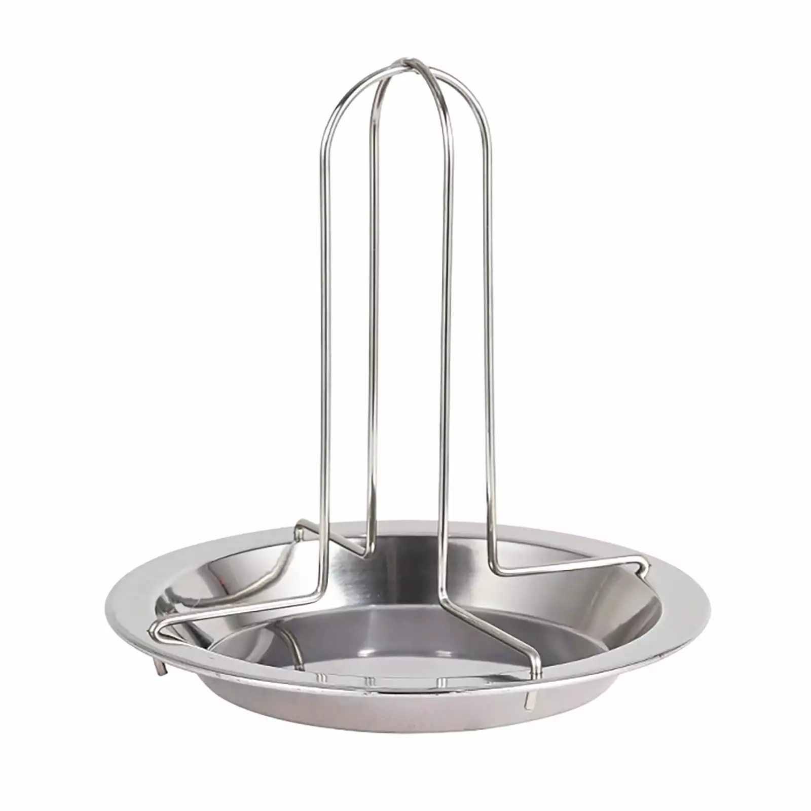 Chicken Rack Grill Stand BBQ Rib Roasting Carbon Steel Non Stick Holder