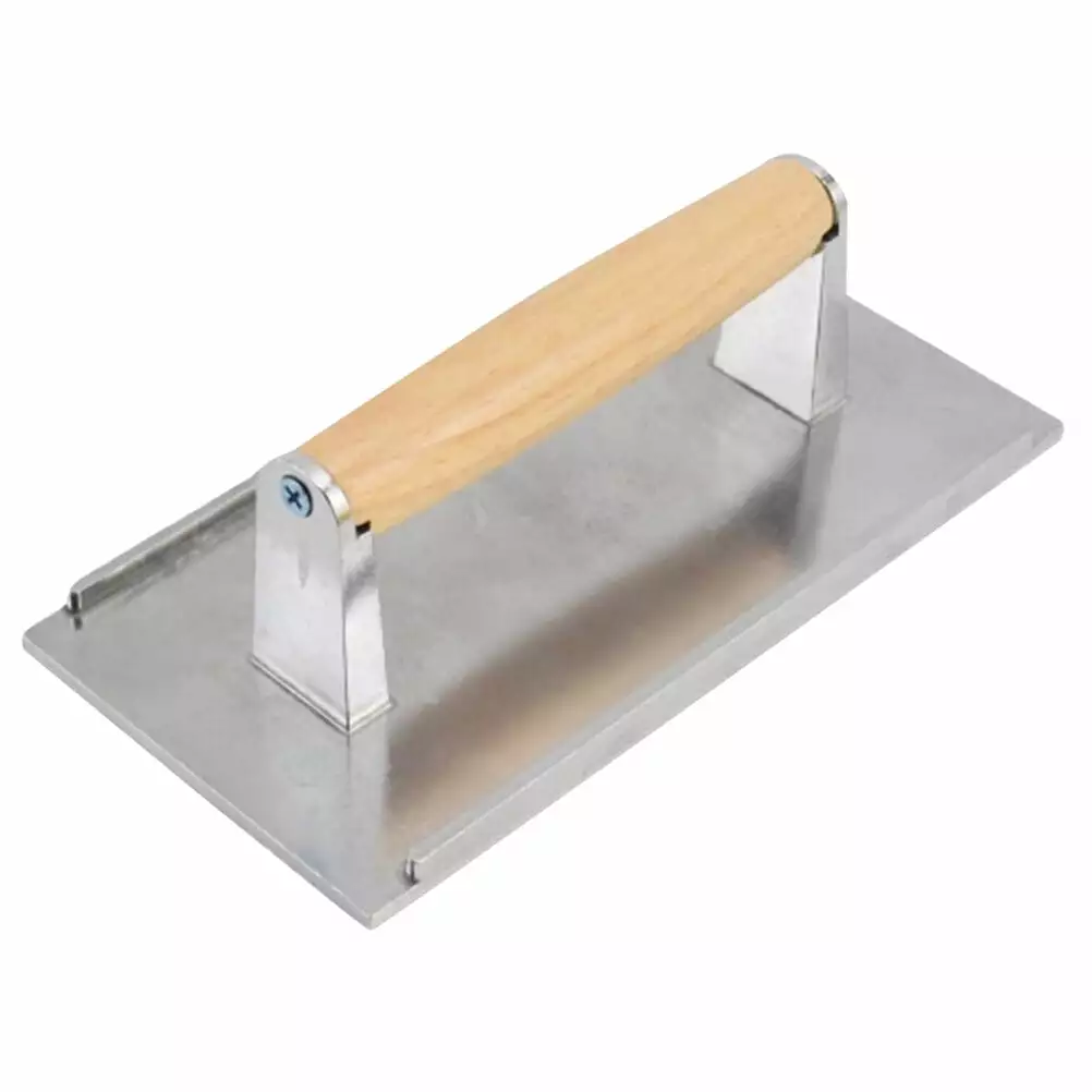 Manual Meat Press Travel-friendly Grill Press Rectangle Burger Patty Making Tool Aluminum Pressure Plate 21x11cm