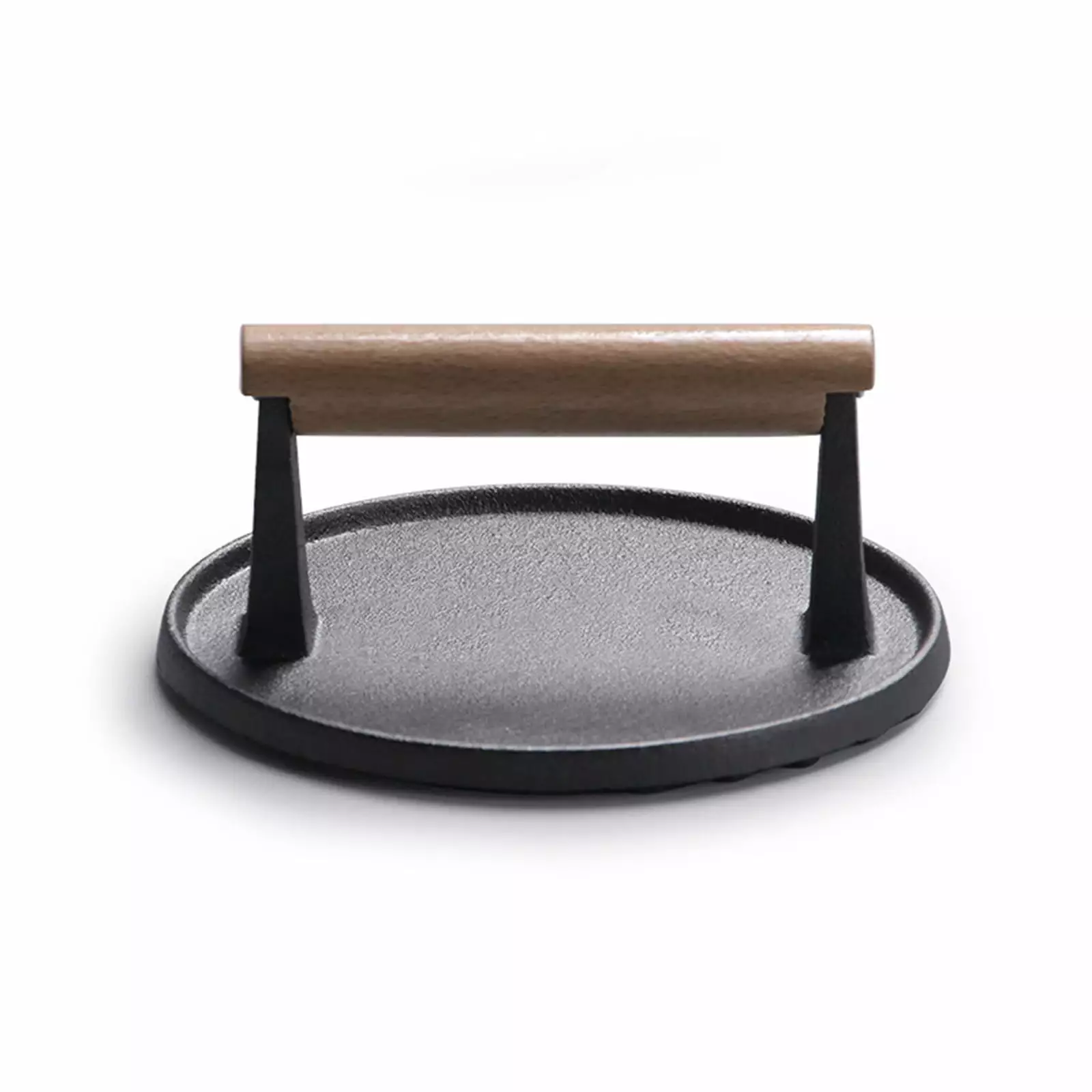 Pkeoh Circular Striped Meat Pressing Beech Handle Steak Meat Pressing Machine Barbecue Free