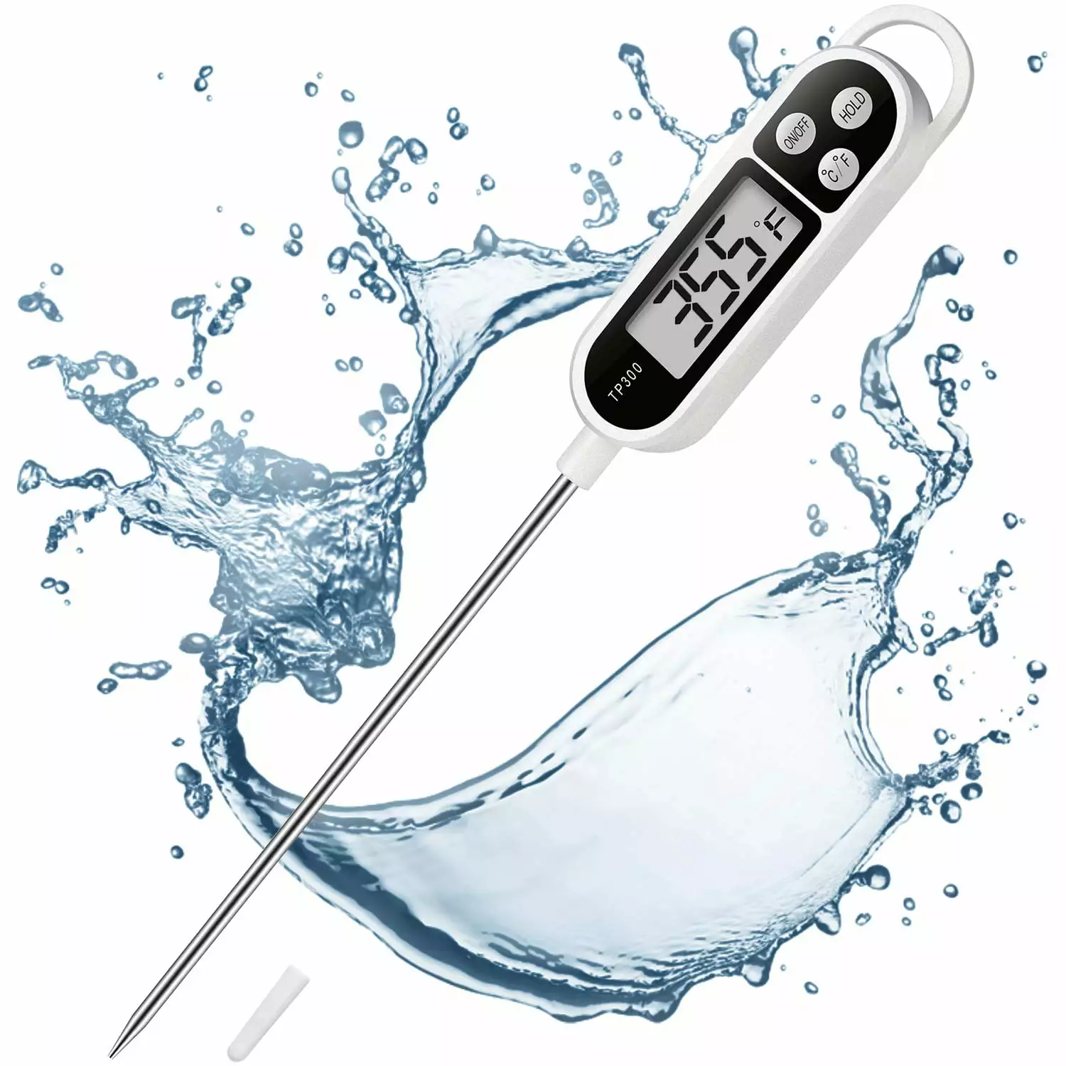 Digital Instant Read Meat Thermometer Cooking Oil Food Probe Kitchen BBQ Grill