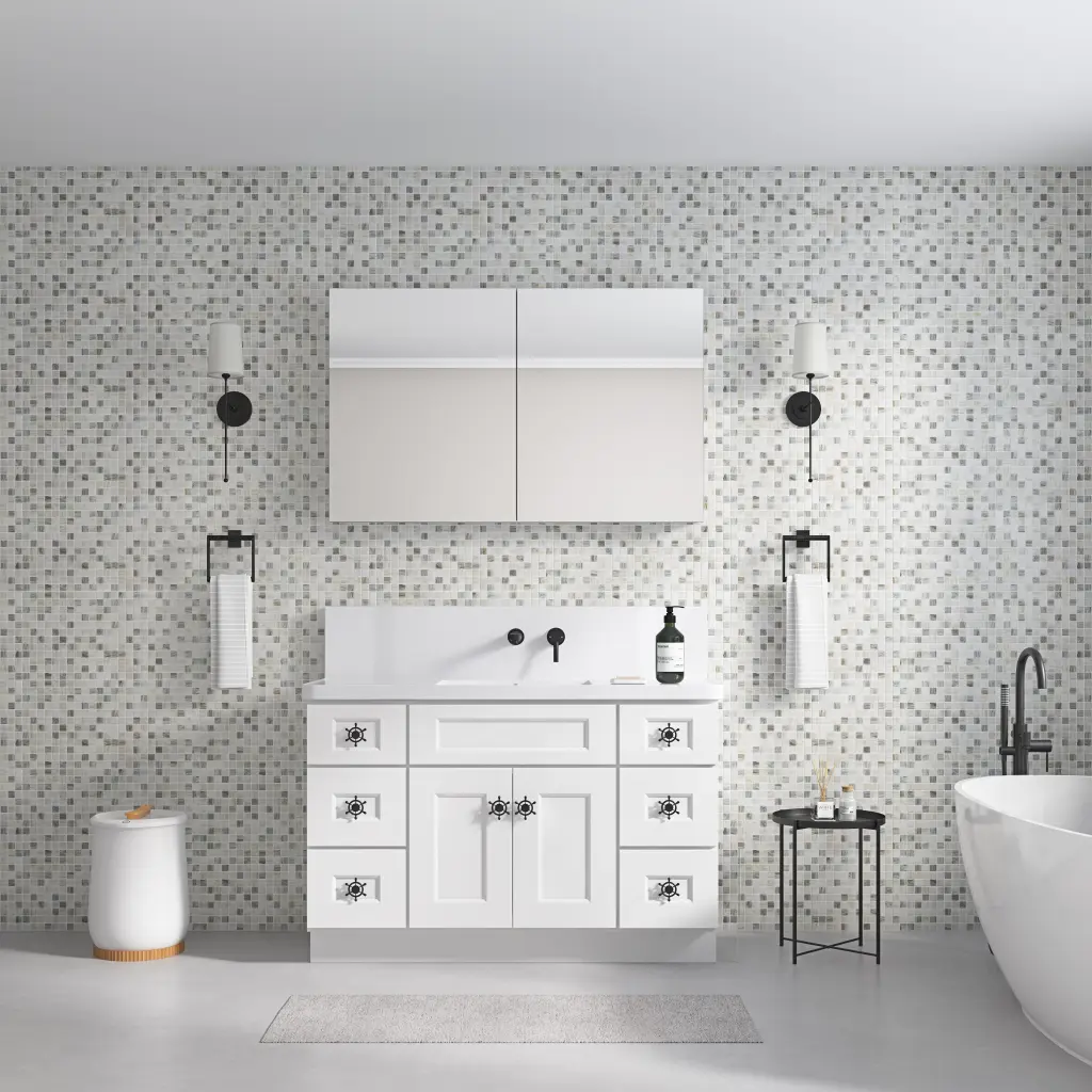 48 Inch W X 30 Inch H Surface Frameless Mirror Medicine Cabinet w1272-deen