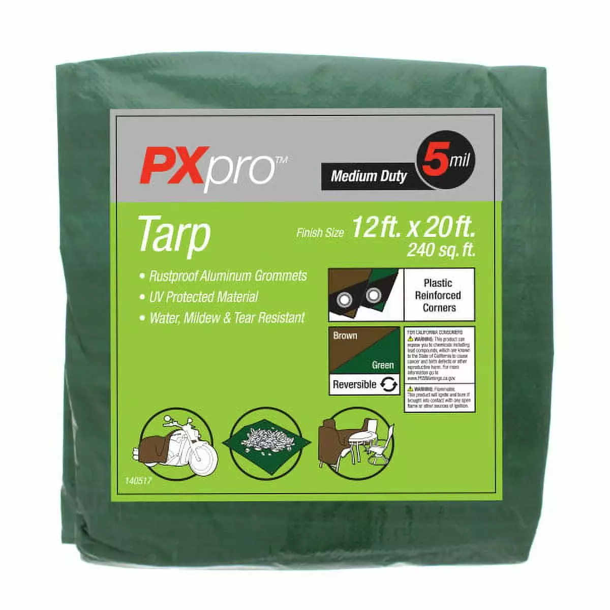 Pxpro Medium Duty Tarp 12'x20'