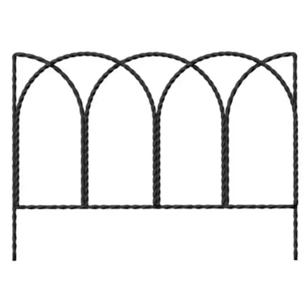 Panacea 89362 Rustic Farmhouse Twisted Wire Border Edge 14x20 Inch Garden Edging