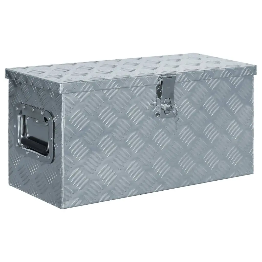 Aluminum Box 24.2x10.4x11.8 Inch Silver Storage Container