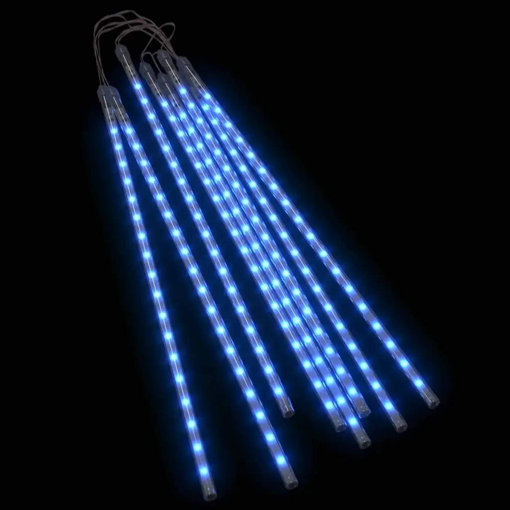 Meteor Lights 8 pcs 2 ft Blue 288 LEDs Indoor Outdoor Christmas Decor