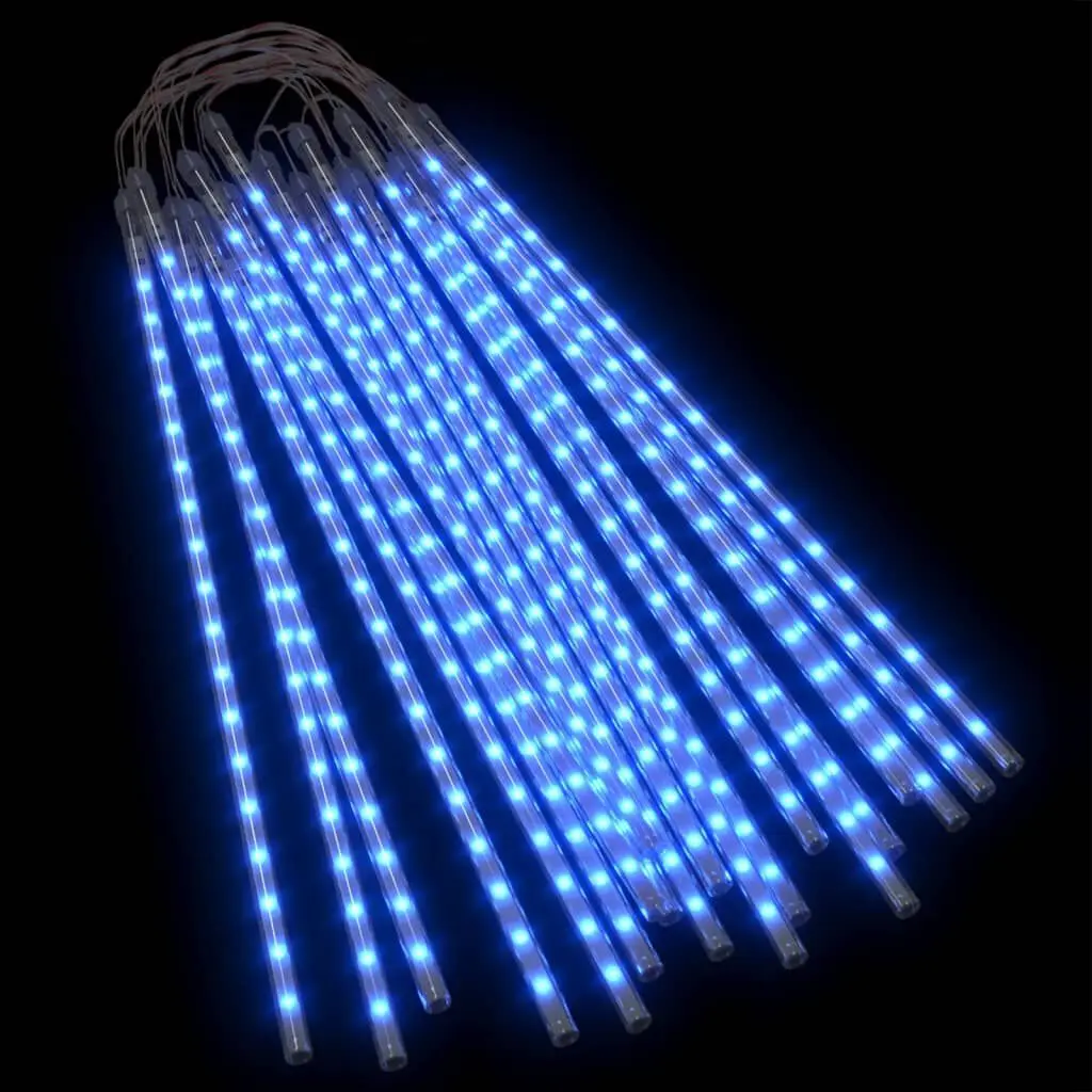 Meteor Lights 20 pcs 2 ft Blue 720 LEDs Indoor Outdoor Party Lighting