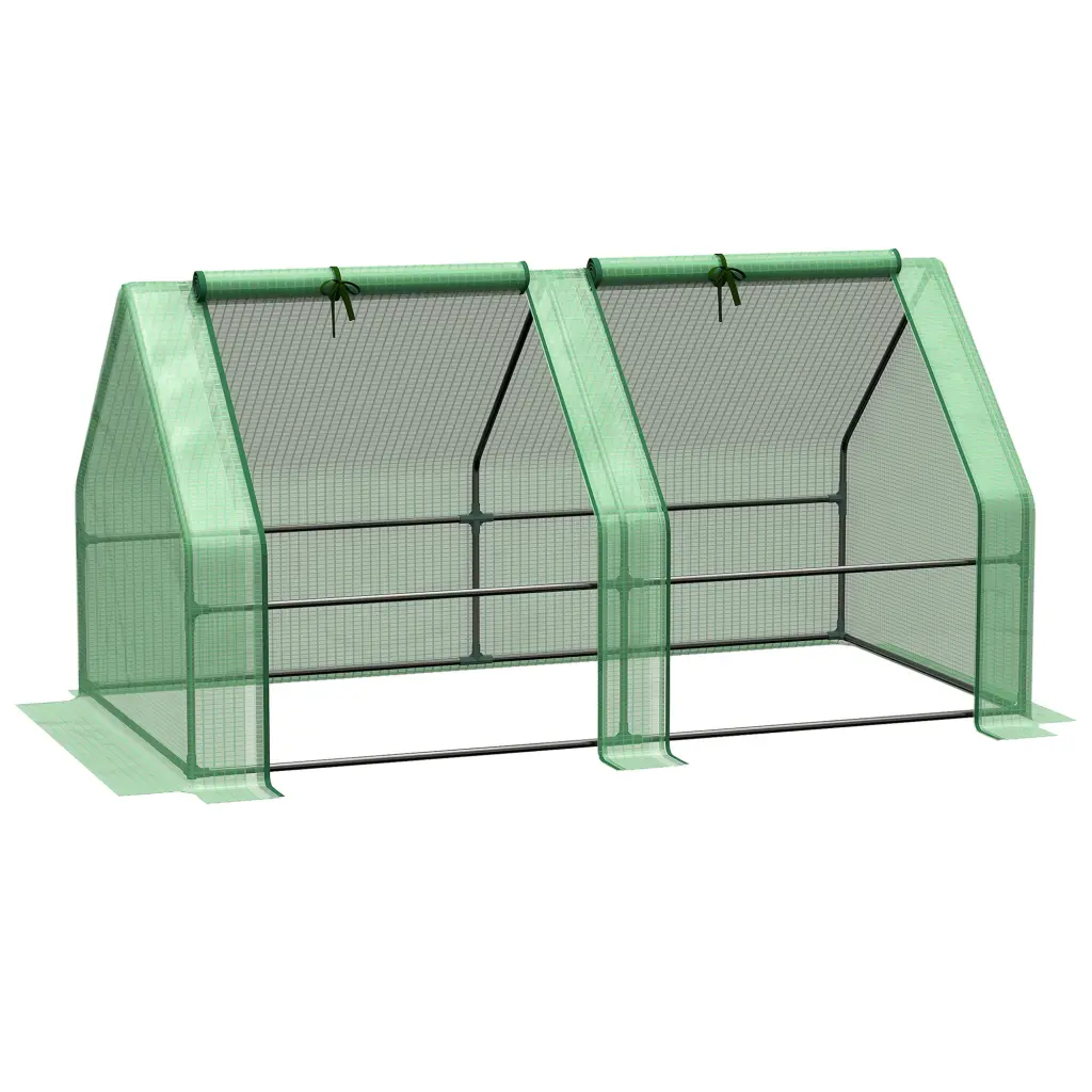 Outsunny 6' X 3' X 3' Travel Friendly Mini Greenhouse Outdoor Garden Large Windows aosom business