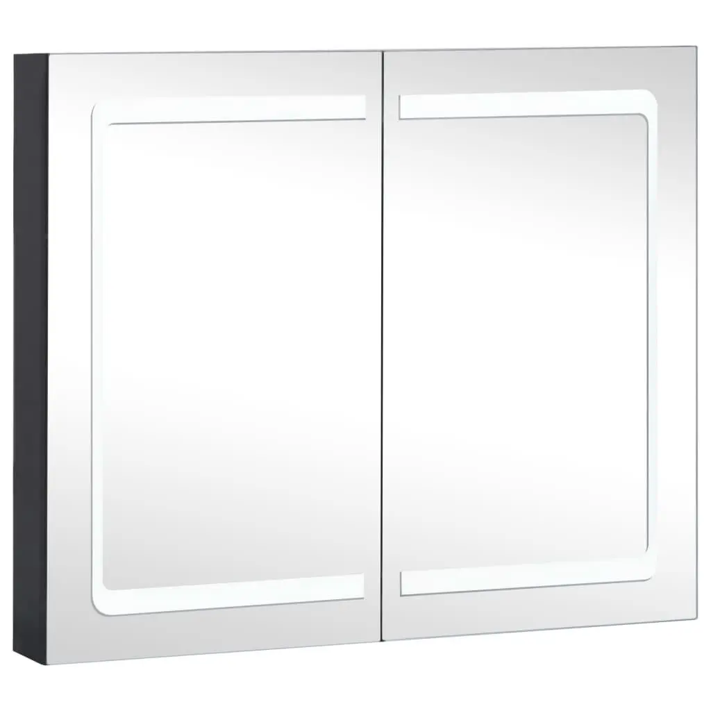 LED Bathroom Mirror Cabinet 31.5x4.8x26.8 Inches Modern Storage Solution