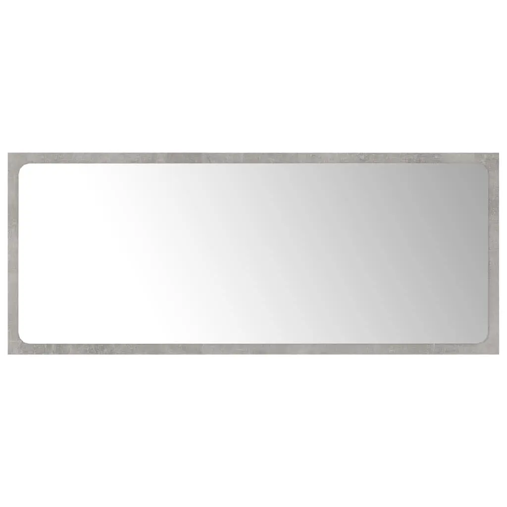 Bathroom Mirror Concrete Gray 35.4x0.6x14.6 Engineered Wood Extra Large Vanity Mirror