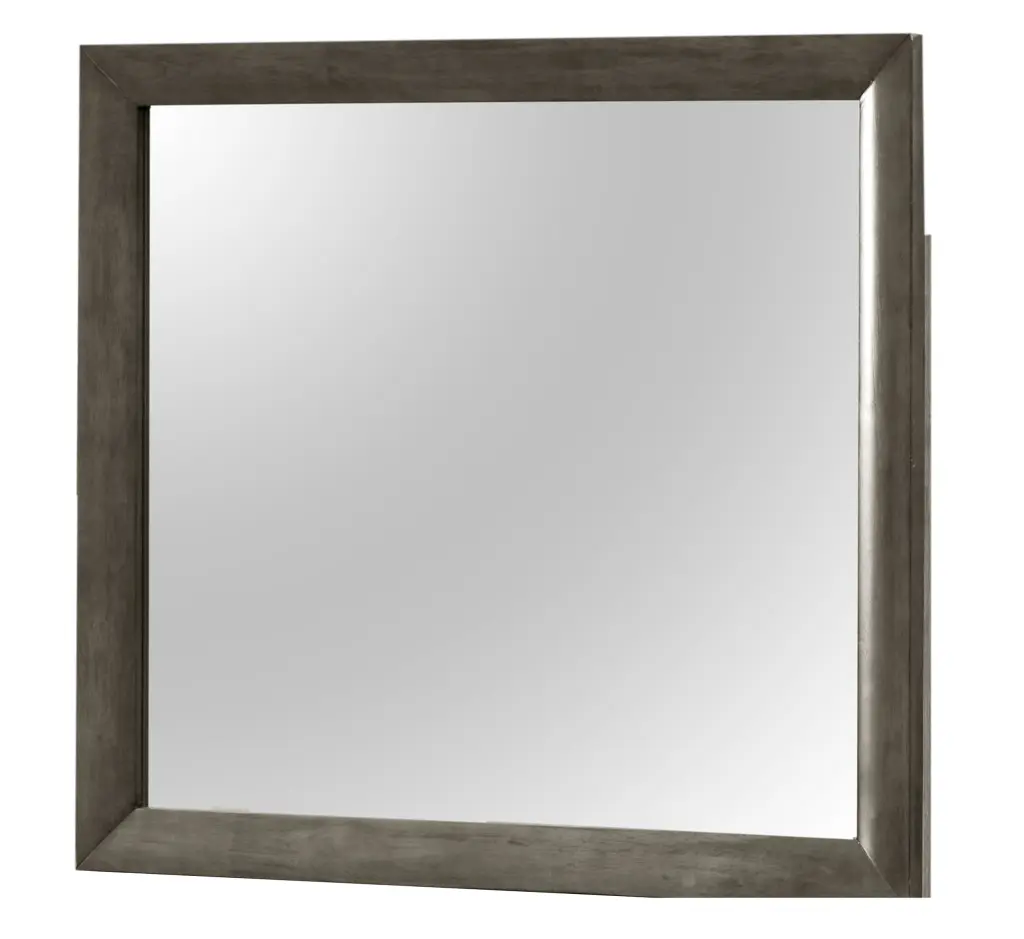 Marilla Mirror Gray Particle Board Wall Mounted Bathroom Mirror glory furniture