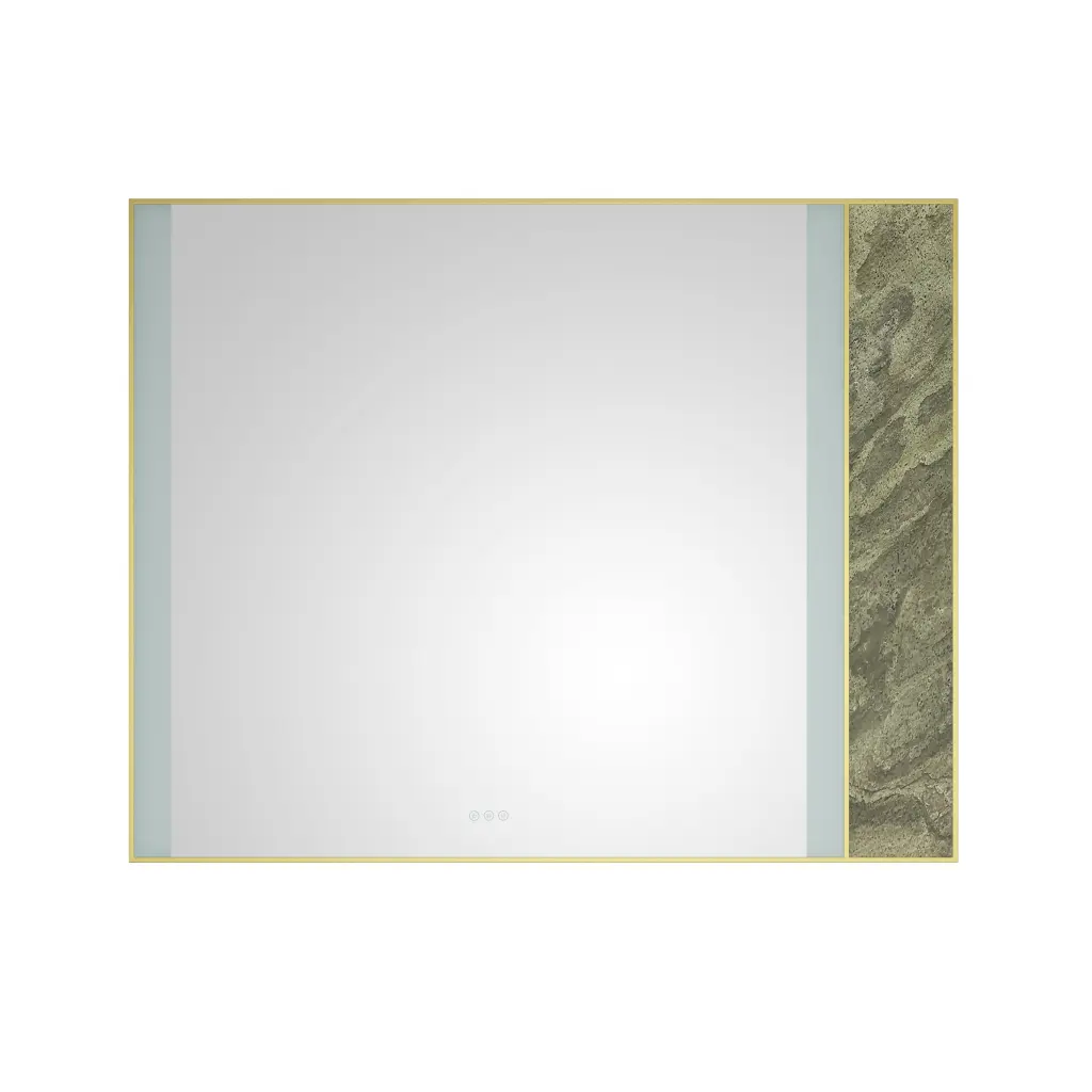 60In. W X 48 . H LED Lighted Bathroom Wall Mounted Mirror High Clarity rnb