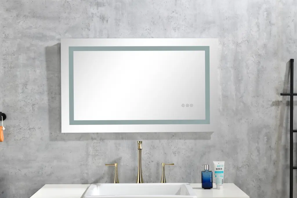 LED Bathroom Mirror 40x20 Inches Front And Backlight Dimmable Large w928 dongtu group