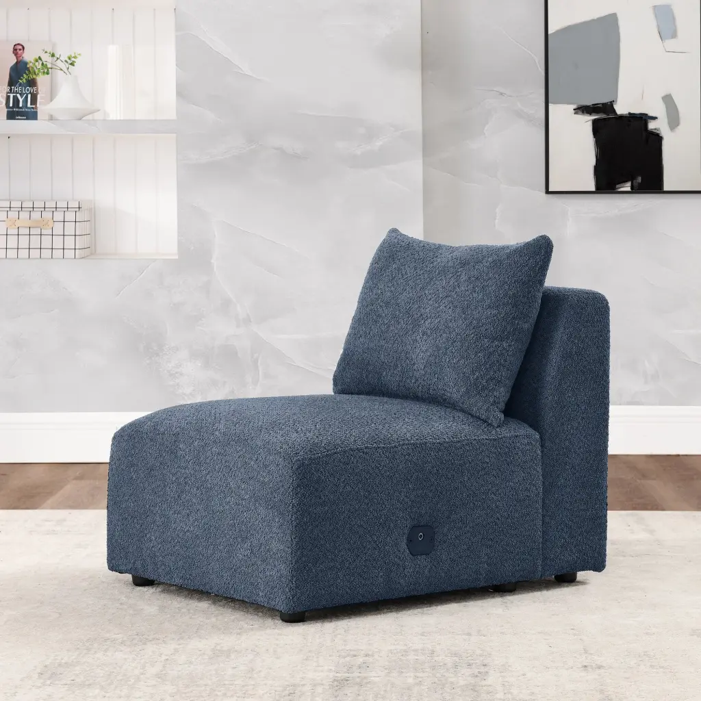 Single Chair Modular Sofa Navy Foam chuangyuan smart home