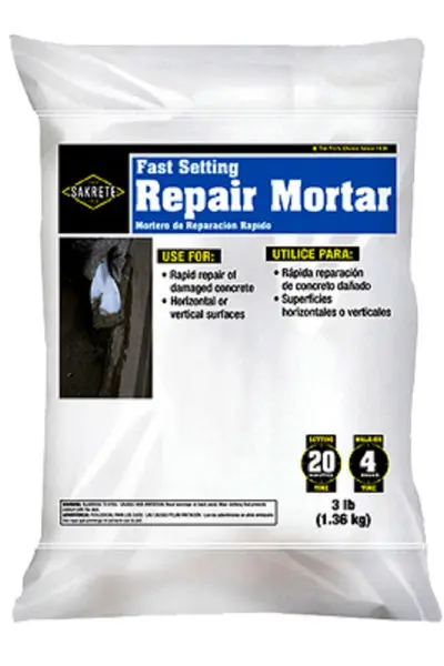 Sakrete 65450053 Fast Setting Repair Mortar 3 Lb Concrete and Masonry Repairs