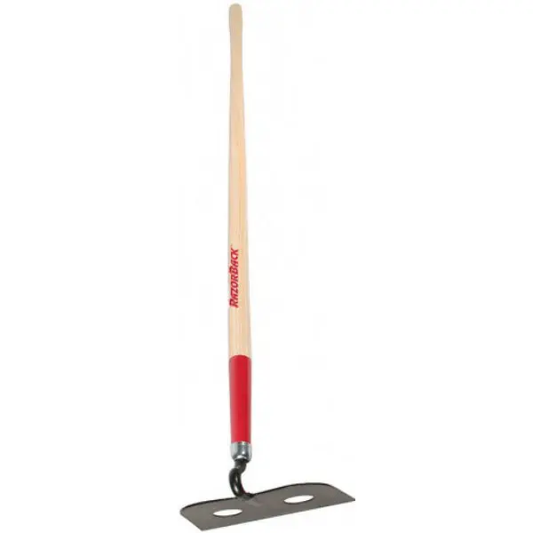 Razor-Back Forged Mortar Hoe Wood Handle 10 Inch Masonry Tool