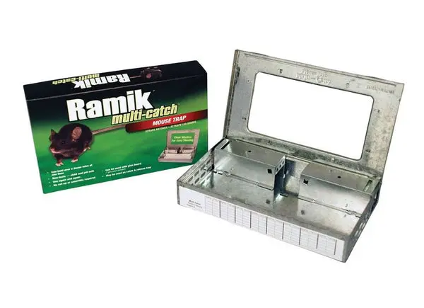 Ramik 945 Multi-Catch Non-Toxic Mouse Trap Safe Rodent Control Home Use