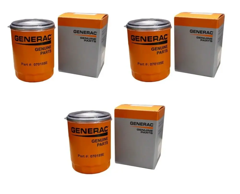 3PK Generac OEM 070185E Oil Filter Air-Cooled & Handheld Generators