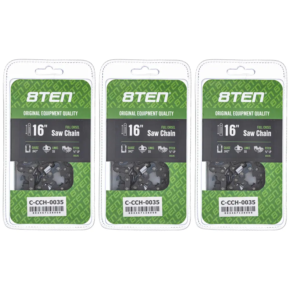 Chainsaw Chain 16 Inch .043 3/8 LP 55DL Husqvarna Stihl Oregon 90PX055G 36100050055 61PMM355E | SET THREE