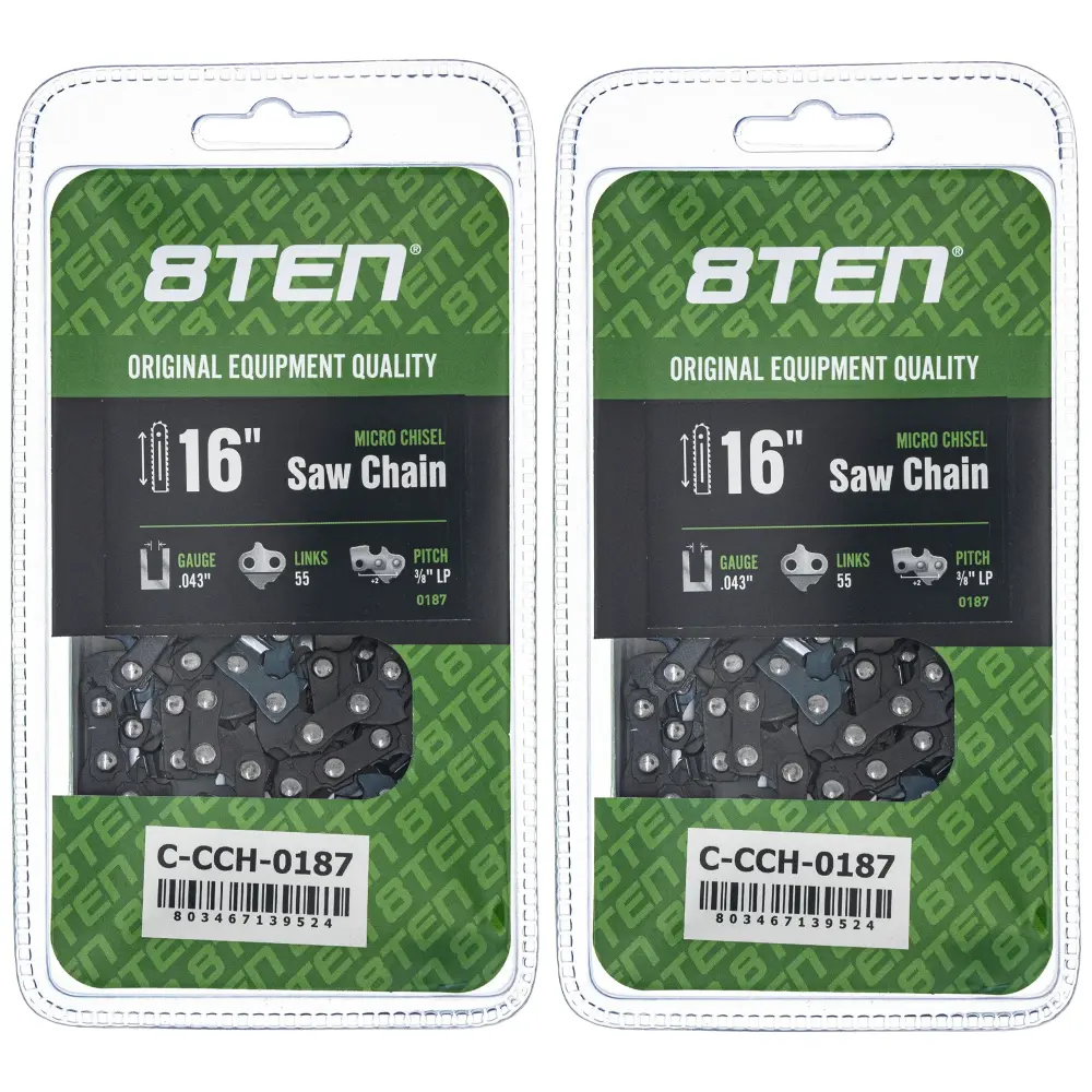 Chainsaw Chain 16 Inch .043 3/8 LP 55DL Husqvarna Stihl Oregon 90PX055G 36100050055 61PMM355E | TWO-UNIT