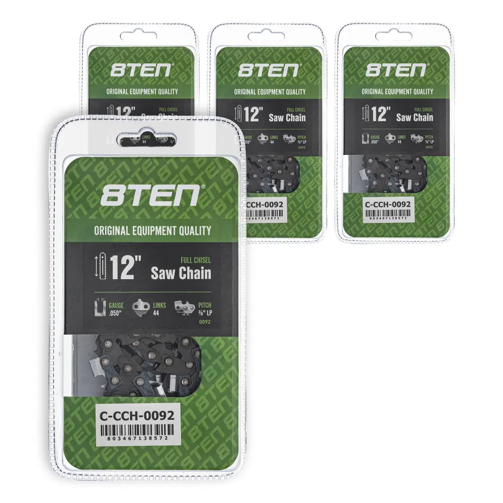 Chainsaw Chain 12 Inch .050 3/8 LP 44DL Echo Husqvarna RedMax 91VXL44CQ 91VXL044G 501847044 | SET FOUR