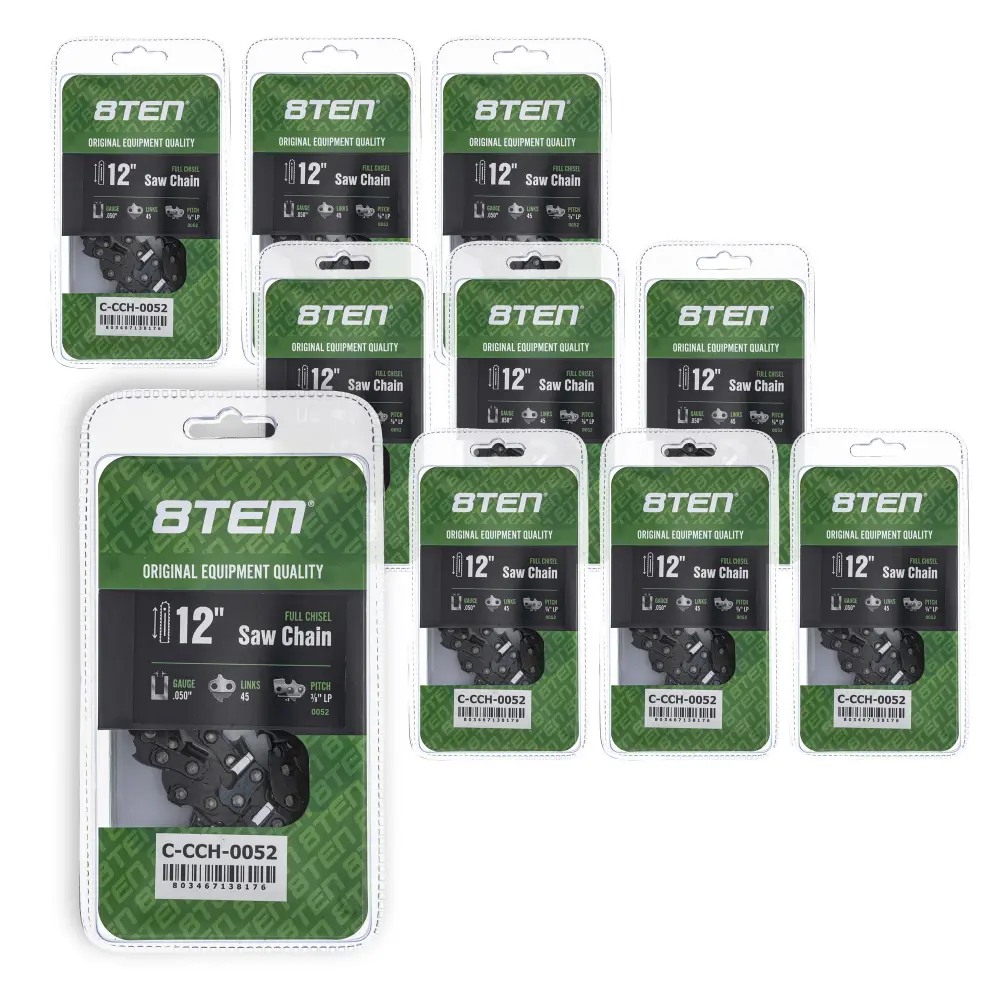 Chainsaw Chain 12 Inch .050 3/8 LP 45DL Husqvarna Echo 91PX45CQ 585422145 576936545 531300448 | SET TEN
