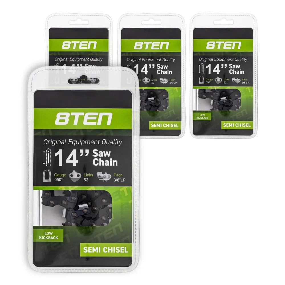 Chainsaw Chain 14 Inch .050 3/8 LP 52DL Poulan Husqvarna Echo 901212001 | SET FOUR