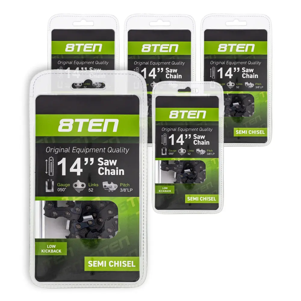Chainsaw Chain 14 Inch .050 3/8 LP 52DL Poulan Husqvarna Echo 901212001 | 5-PACK